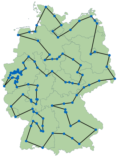 Tour durch 107 Städte Deutschlands